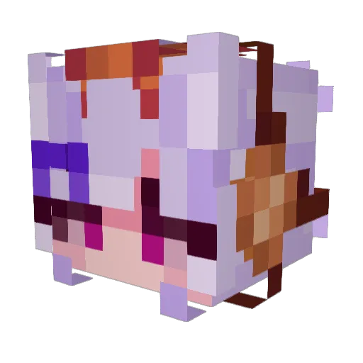 ArCongregation Minecraft avatar head, 3D render