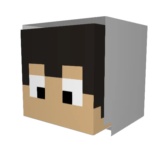 ArDVeK Minecraft avatar head, 3D render