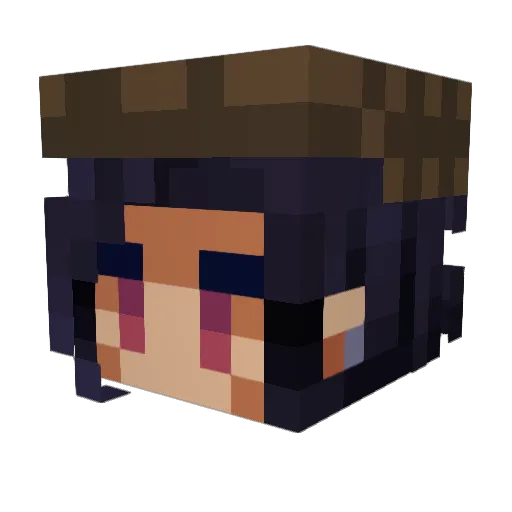 ArIsaak Minecraft avatar head, 3D render