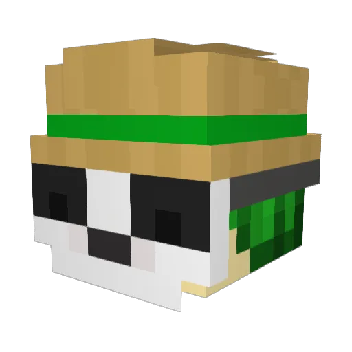 ArLong_13 Minecraft avatar head, 3D render