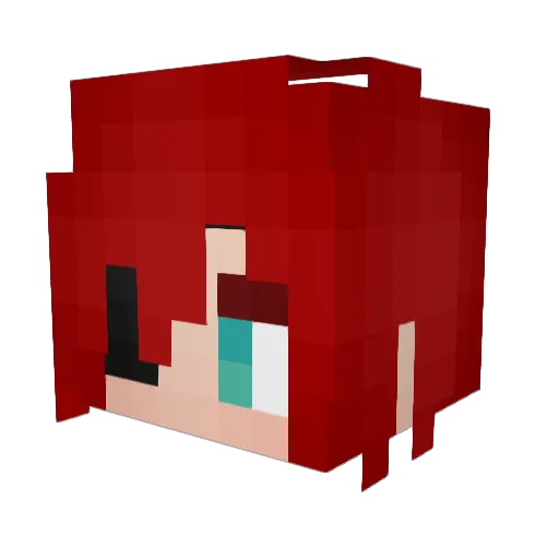 ArMond Minecraft avatar head, 3D render