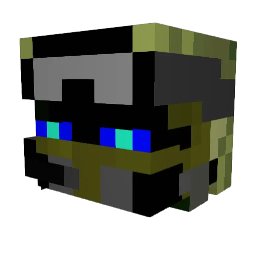 ArMyMaN1100 Minecraft avatar head, 3D render