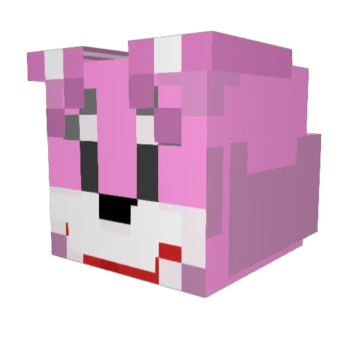 ArQing Minecraft avatar head, 3D render