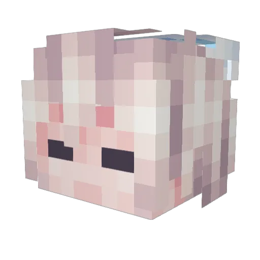 ArSazy Minecraft avatar head, 3D render