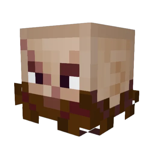 ArSharik Minecraft avatar head, 3D render