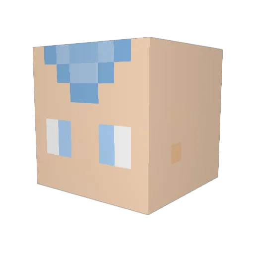 Ar_Be Minecraft avatar head, 3D render