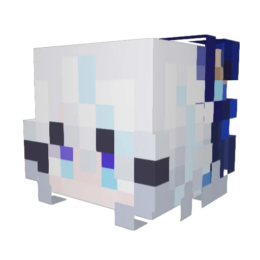 Ar_Feng Minecraft avatar head, 3D render