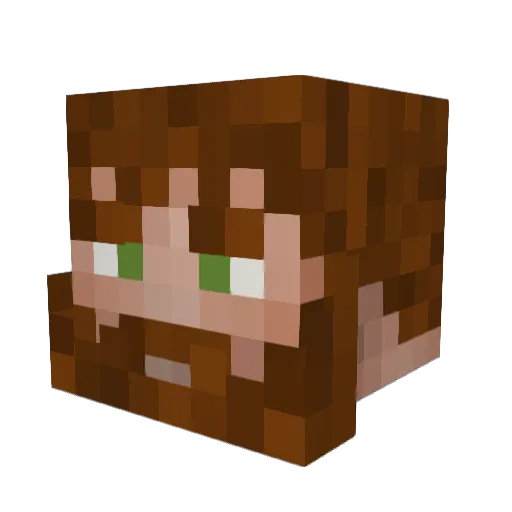 Ar_jaij Minecraft avatar head, 3D render
