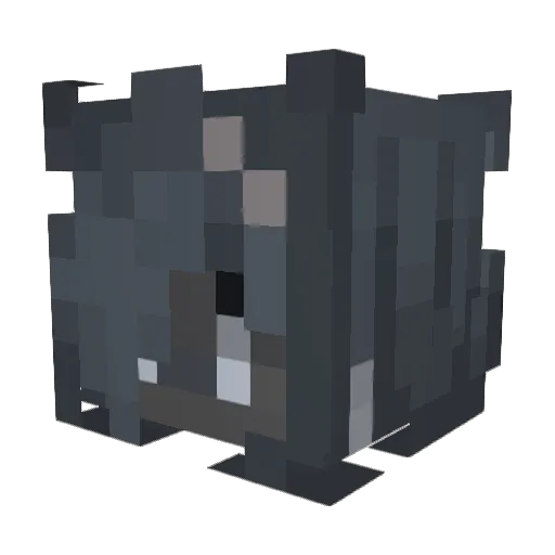 AraArgon Minecraft avatar head, 3D render