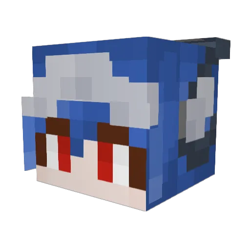 Ara_ST4R Minecraft avatar head, 3D render