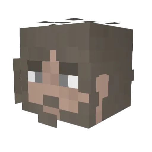 Ara_of_Astora Minecraft avatar head, 3D render