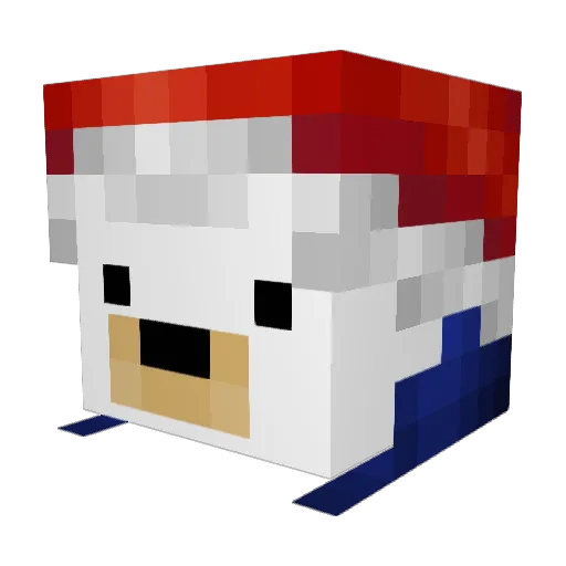 Arab_Llama Minecraft avatar head, 3D render