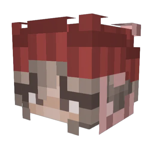 Arabella36 Minecraft avatar head, 3D render