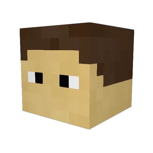 ArabierMeneer Minecraft avatar head, 3D render