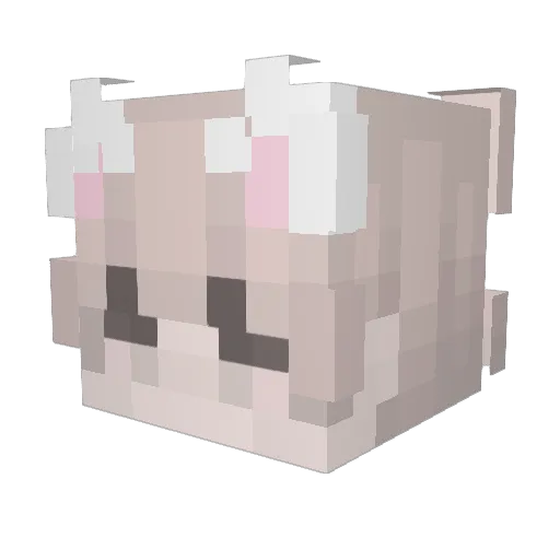 ArachGame Minecraft avatar head, 3D render