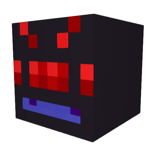 Arachn1dA Minecraft avatar head, 3D render