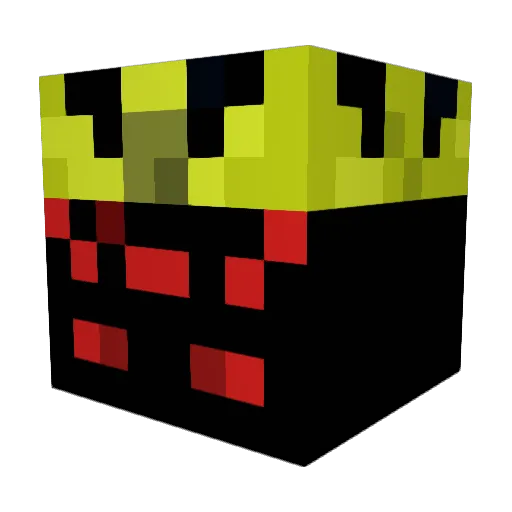 ArachnoKingYT Minecraft avatar head, 3D render