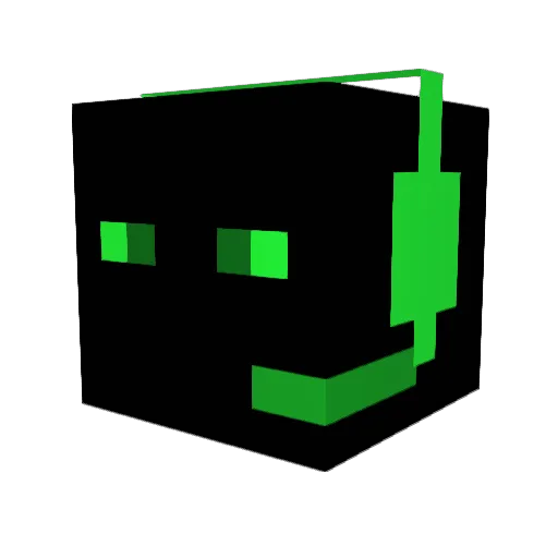 AracoolHD Minecraft avatar head, 3D render