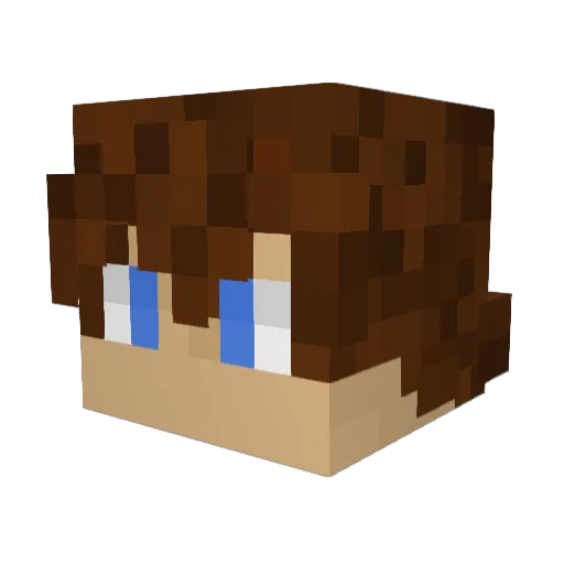 Aradov Minecraft avatar head, 3D render
