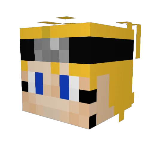Aragon692 Minecraft avatar head, 3D render