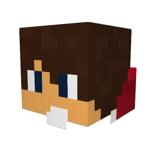 Aragornthor Minecraft avatar head, 3D render