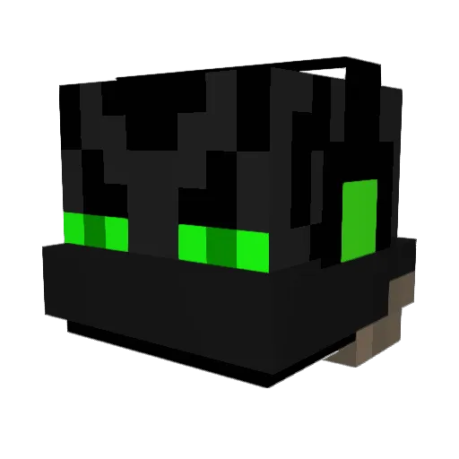Aragreen_32 Minecraft avatar head, 3D render