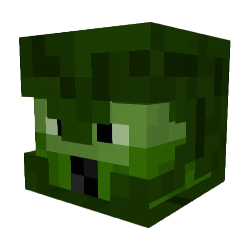 Arahura Minecraft avatar head, 3D render