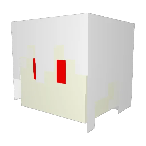 Araiansu Minecraft avatar head, 3D render