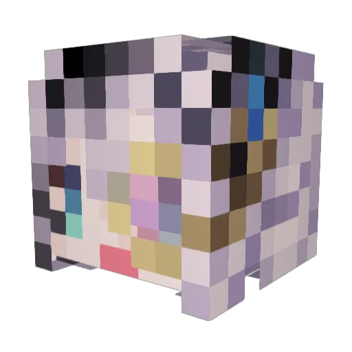 Araka03 Minecraft avatar head, 3D render
