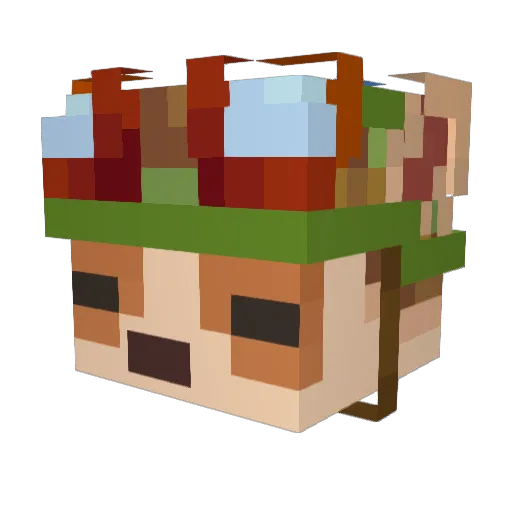 Aram28 Minecraft avatar head, 3D render