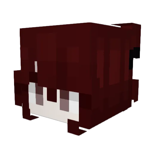 Aramatura Minecraft avatar head, 3D render