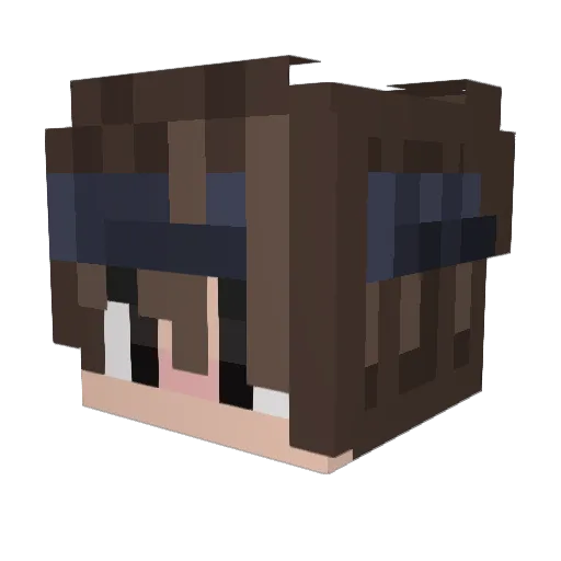 Arametus Minecraft avatar head, 3D render