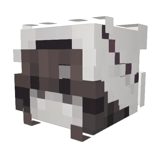 Aramguri Minecraft avatar head, 3D render