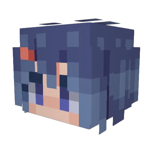 AramiC_821 Minecraft avatar head, 3D render