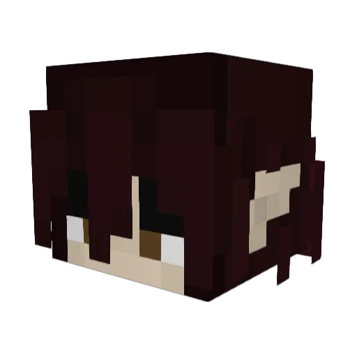 Aramiiis Minecraft avatar head, 3D render