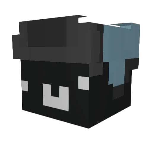 Aramod Minecraft avatar head, 3D render