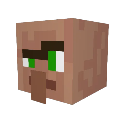 Aramstanon Minecraft avatar head, 3D render