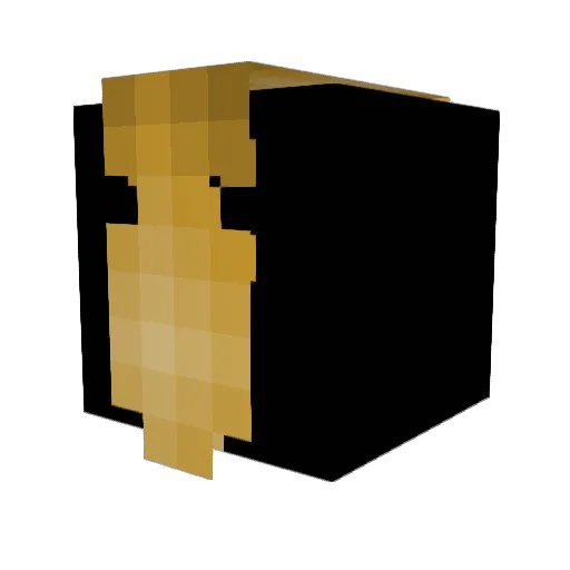 Aran00b Minecraft avatar head, 3D render