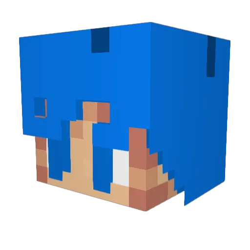 Aran182 Minecraft avatar head, 3D render