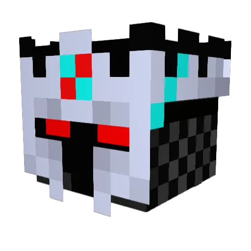 AranLive Minecraft avatar head, 3D render