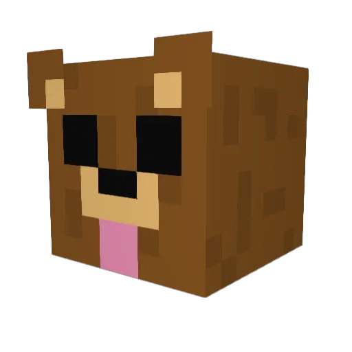 Aranath24 Minecraft avatar head, 3D render