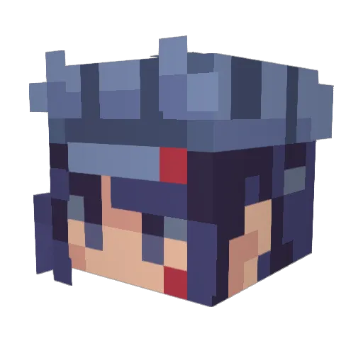 ArandomTheGoat Minecraft avatar head, 3D render