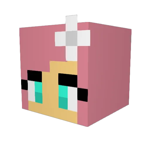 Arandric Minecraft avatar head, 3D render