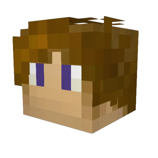 Araneu Minecraft avatar head, 3D render