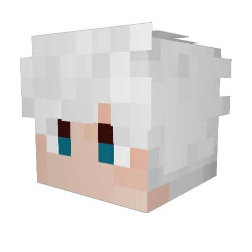 Aranhats Minecraft avatar head, 3D render