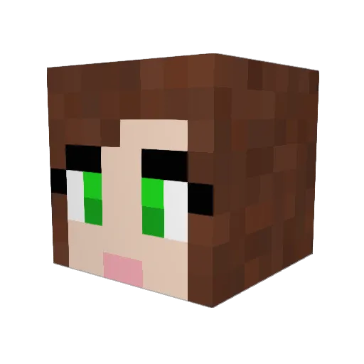 AranisDM Minecraft avatar head, 3D render