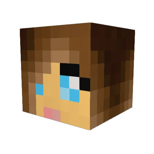 Aranthii2 Minecraft avatar head, 3D render