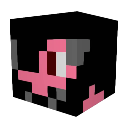 Aranuddd Minecraft avatar head, 3D render