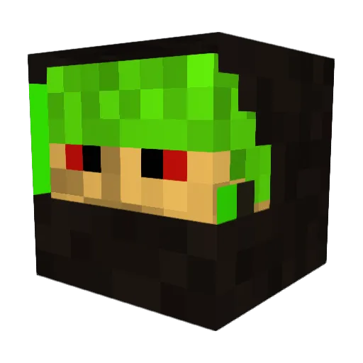 Araryuk Minecraft avatar head, 3D render