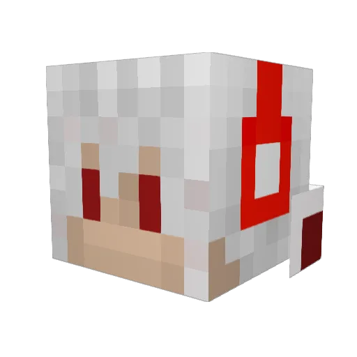 Arash_ Minecraft avatar head, 3D render
